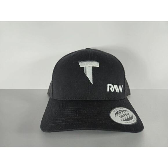 YP Yupoong Classics Logo Letter "T" RAW Baseball Hat Cap Snapback - Picture 1 of 5
